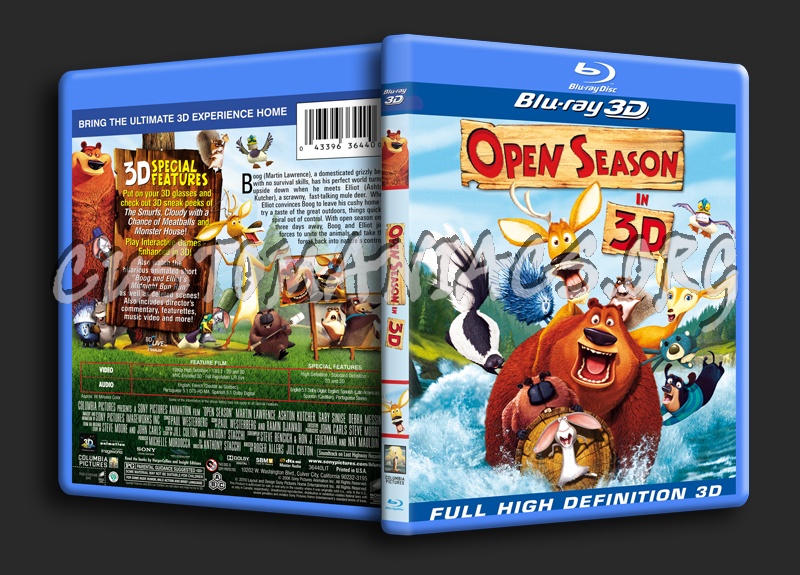 Open Season 3D blu-ray cover