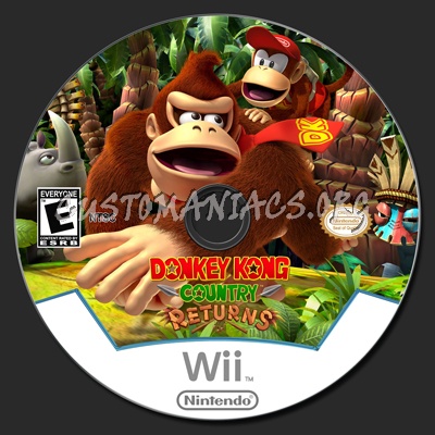 Donkey Kong Country Returns dvd label