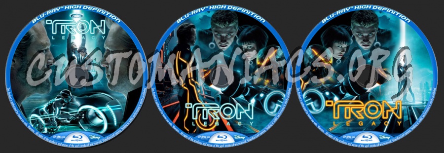 Tron Legacy blu-ray label