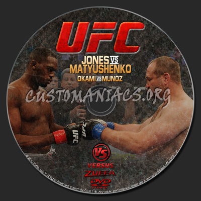 ufc on Versus 2 Jones vs Matushenko dvd label