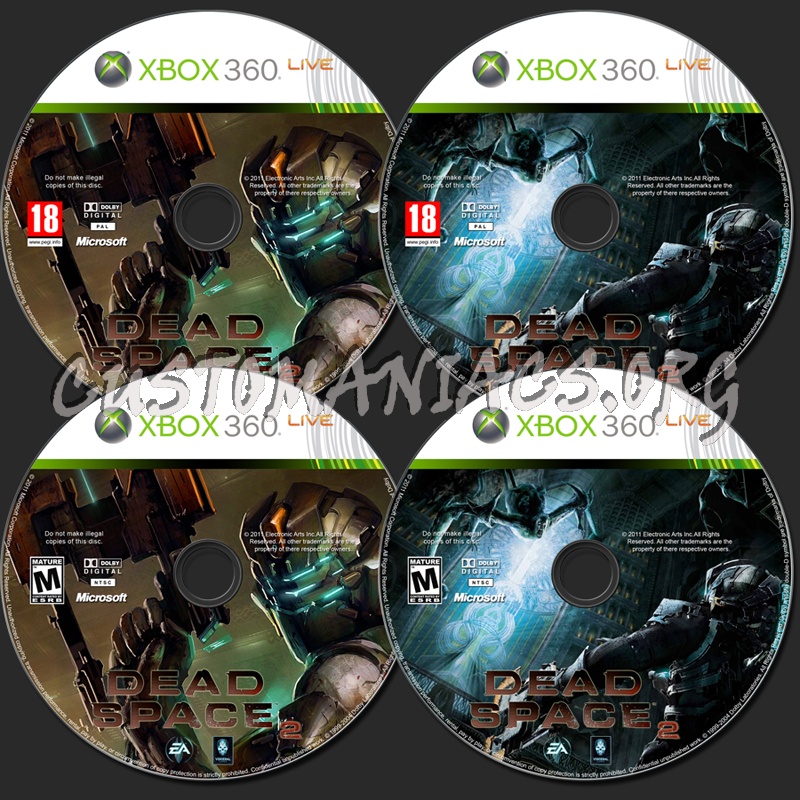 Dead Space 2 dvd label