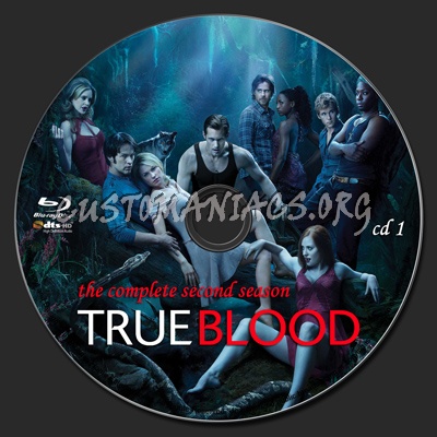 True Blood Season 2 blu-ray label