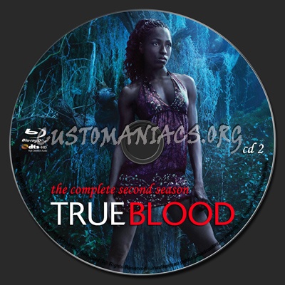 True Blood Season 2 blu-ray label