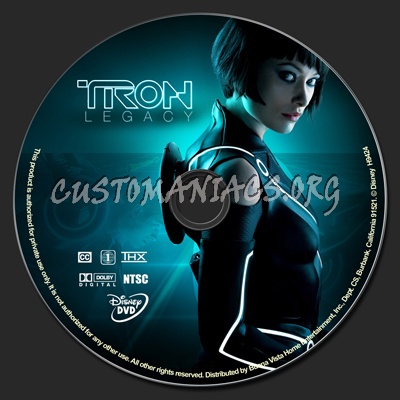 Tron Legacy dvd label