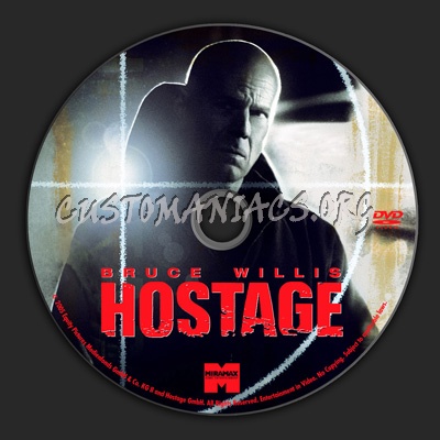 Hostage dvd label