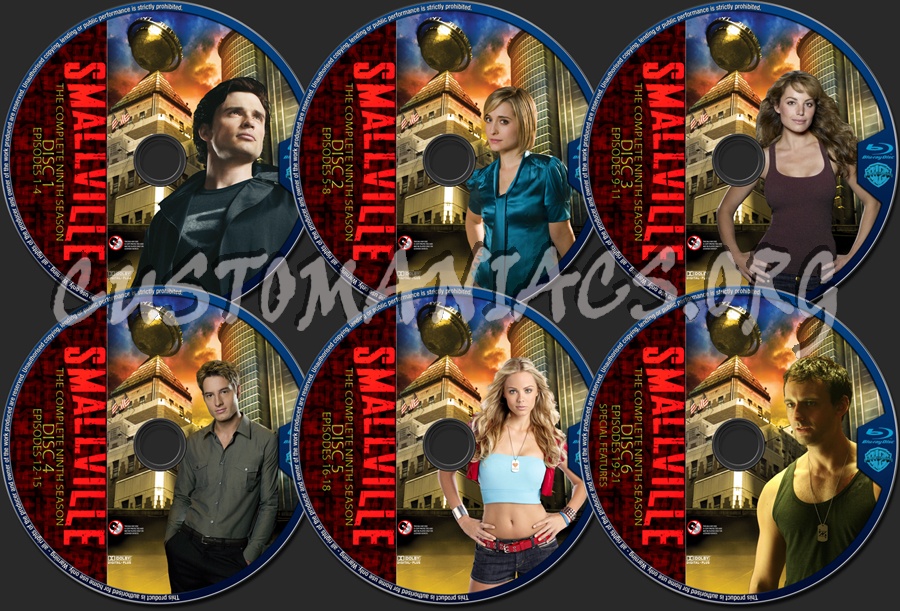 Smallville Season 9 blu-ray label