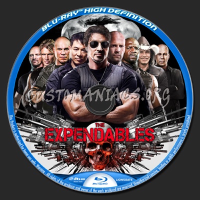 The Expendables blu-ray label