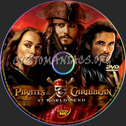 Pirates of the Caribbean: At World's End dvd label