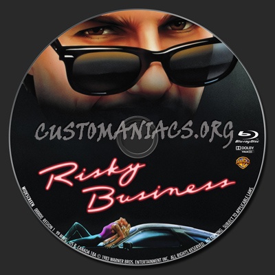 Risky Business blu-ray label