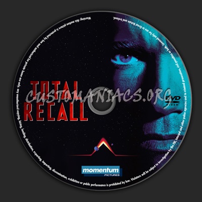 Total Recall dvd label