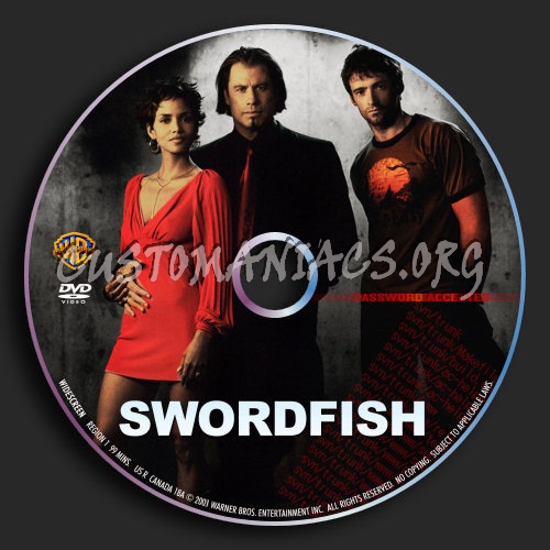 Swordfish dvd label