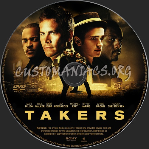 Takers dvd label - DVD Covers & Labels by Customaniacs, id: 126845 free ...