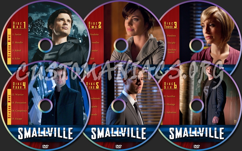 Smallville Season Nine dvd label