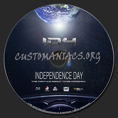 ID4 - Independence Day blu-ray label