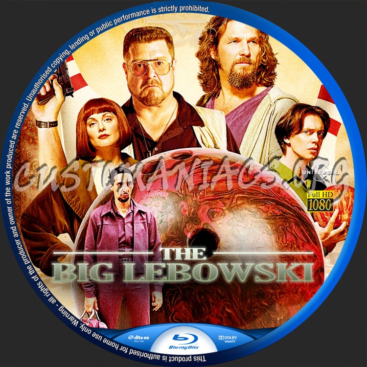 The Big Lebowski blu-ray label