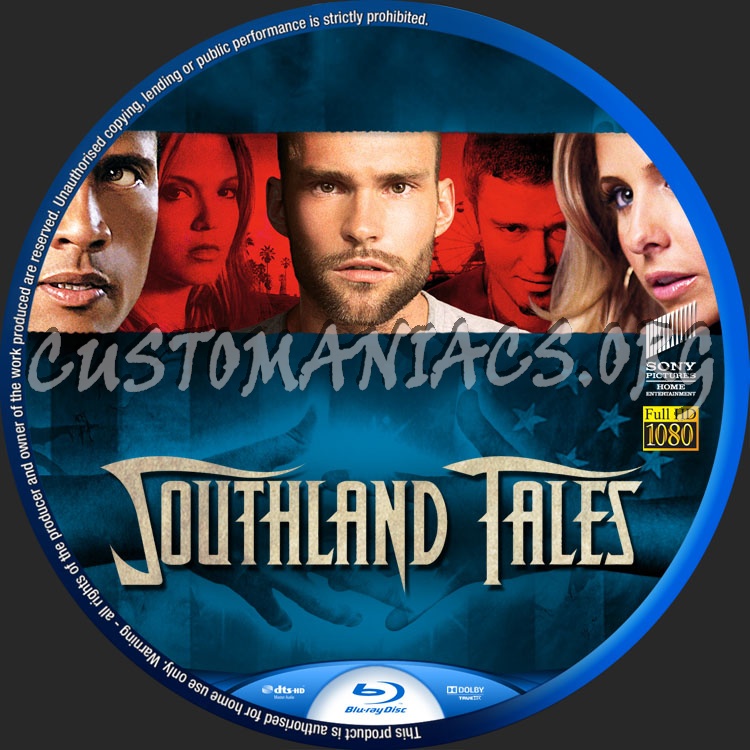 Southland Tales blu-ray label