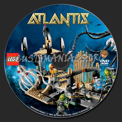 Lego Atlantis dvd label