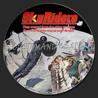 Sky Riders (1976) dvd label