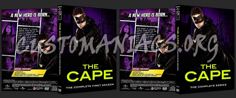 THE CAPE - Season 1 & Complete Series dvd cover