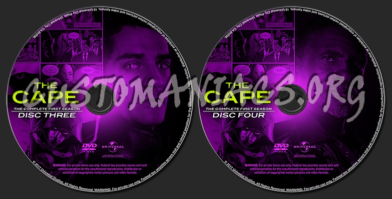 THE CAPE - Season 1 dvd label