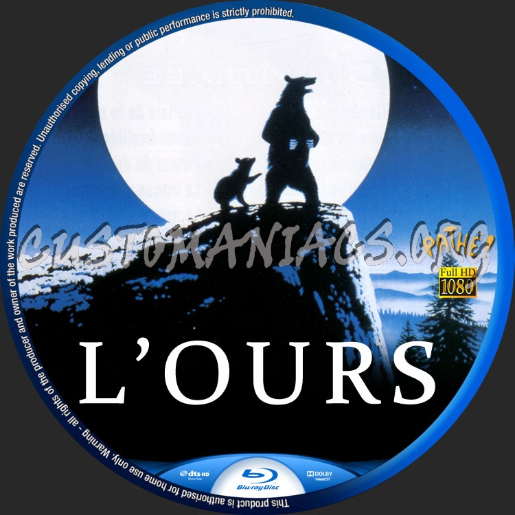 L'ours blu-ray label