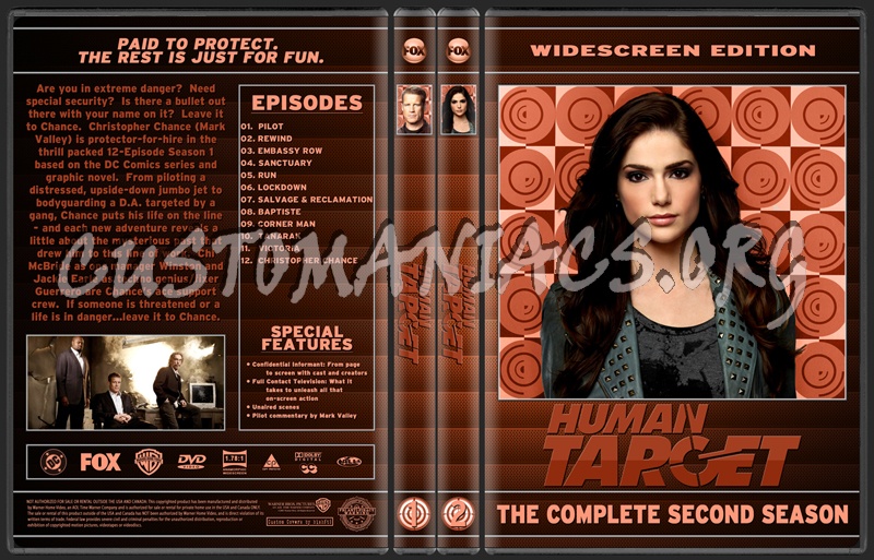 Human Target dvd cover