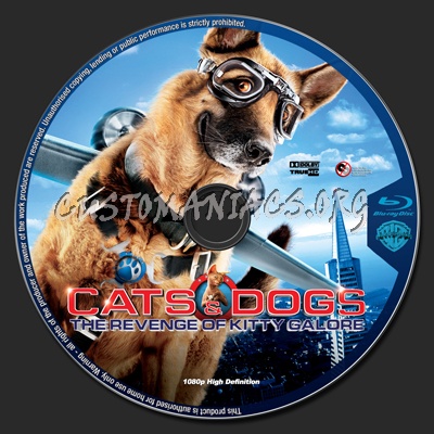 Cat's And Dog's The Revenge Of Kitty Galore blu-ray label