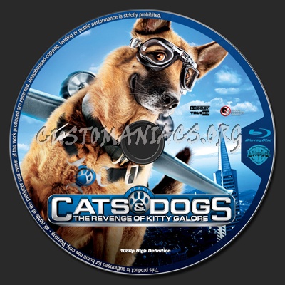 Cat's And Dog's The Revenge Of Kitty Galore blu-ray label