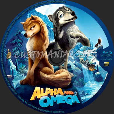 Alpha and Omega blu-ray label