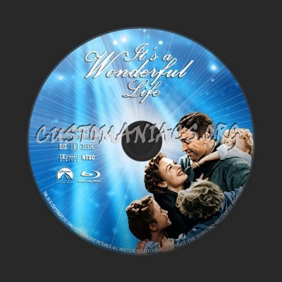 It's A Wonderful Life blu-ray label