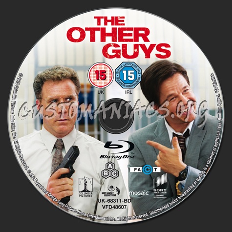 The Other Guys blu-ray label