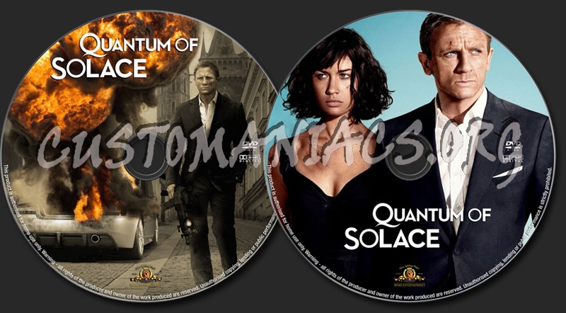 Quantum Of Solace dvd label