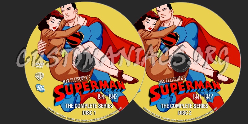 Max Fleischer's Superman: The Complete Series dvd label