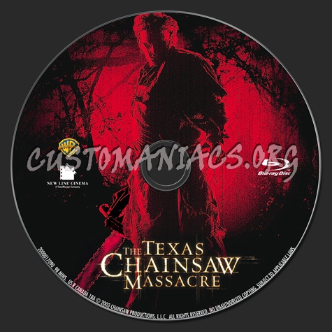 The Texas Chainsaw Massacre blu-ray label