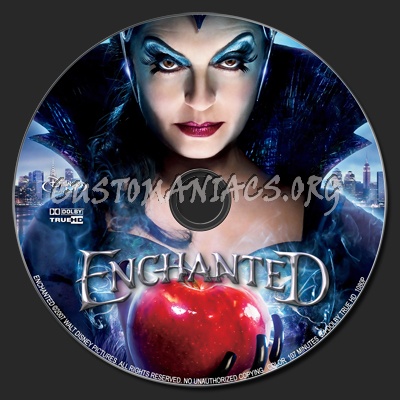 Enchanted blu-ray label