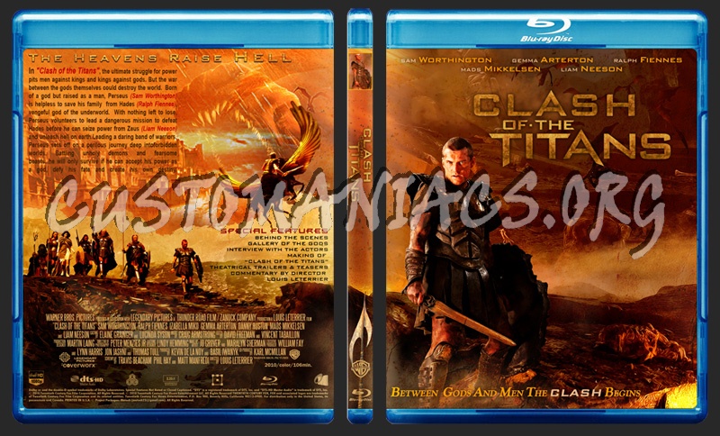 Clash Of The Titans blu-ray cover