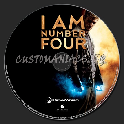 I Am Number Four dvd label