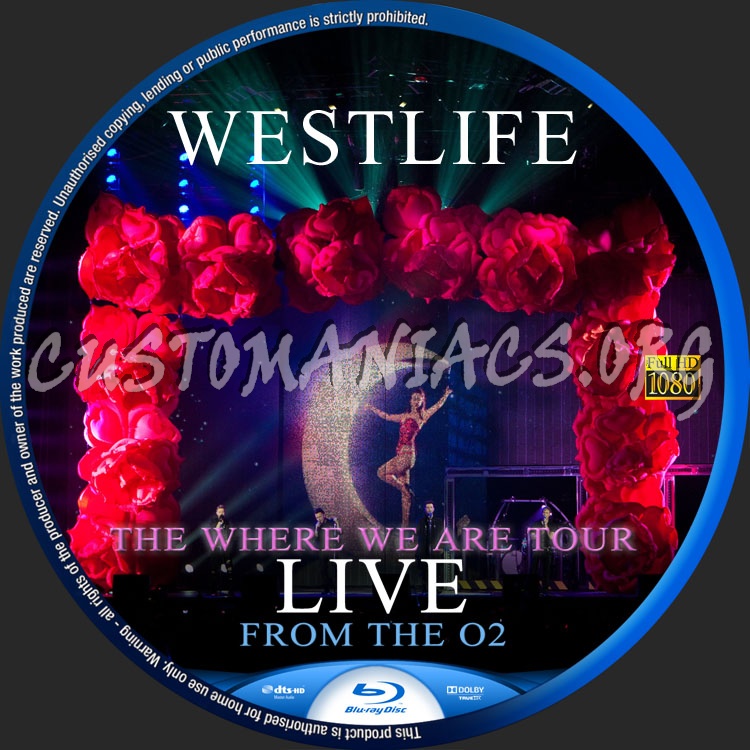 Westlife - The Where We Are Tour 2010 blu-ray label