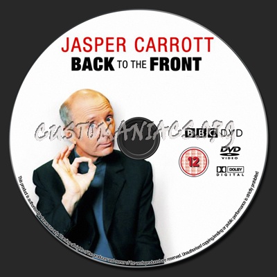 Jasper Carrott Back to the Front dvd label