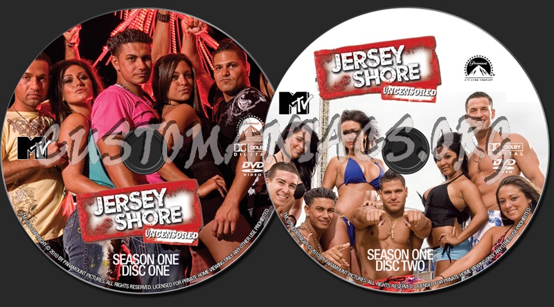 Jersey Shore Season One dvd label