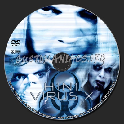 Virus X dvd label