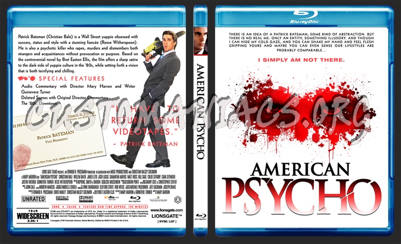 American Psycho blu-ray cover