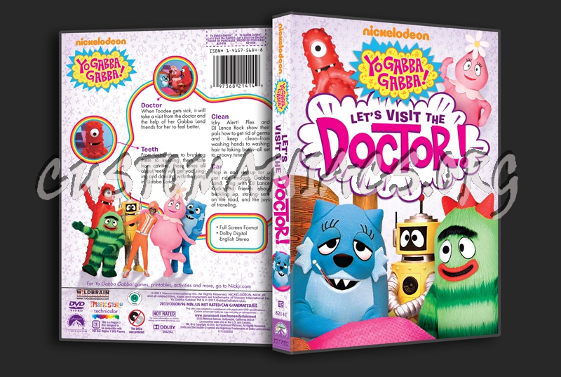 Yo Gabba Gabba Let's Visit the Doctor! dvd cover