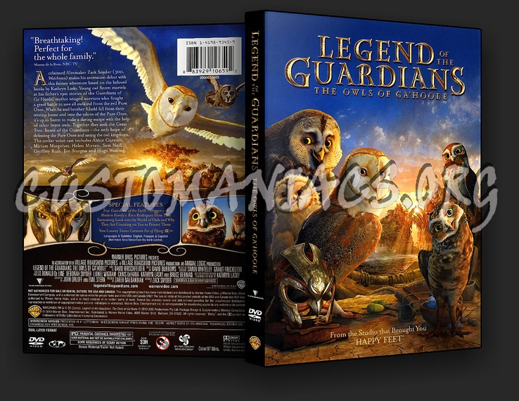 Legend of the Guardians: The Owls of Ga'Hoole dvd cover