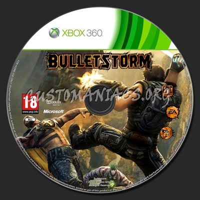 Bulletstorm dvd label