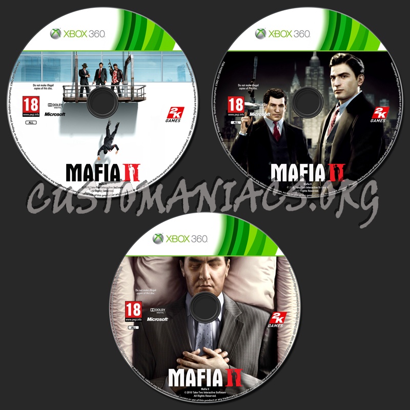 Mafia II dvd label