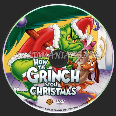 How The Grinch Stole Christmas dvd label