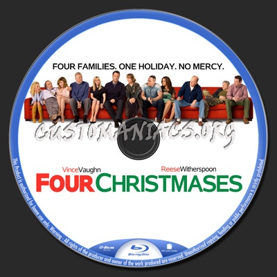 Four Christmases blu-ray label