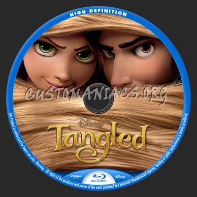 Tangled blu-ray label