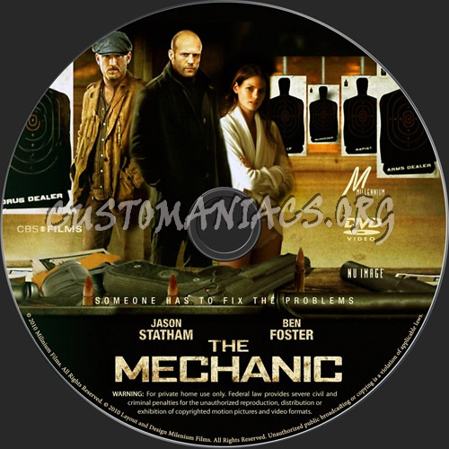 The Mechanic dvd label